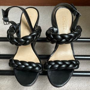 ZARIA Women Zaria Leather Platform Wedge Sandals - NEW NWOB